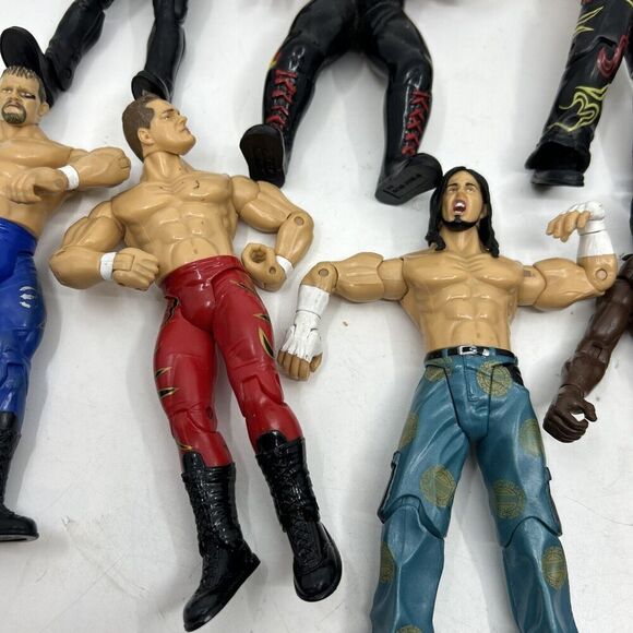 WWE WWF Booker T Action Figure Red Tights Jakks Pacific lot of 10 - Picture 5 of 13